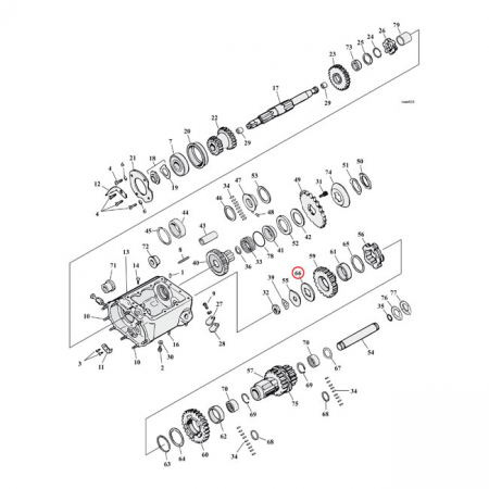 WASHER, TRANSMISSION COUNTERSHAFT GEAR END .082"