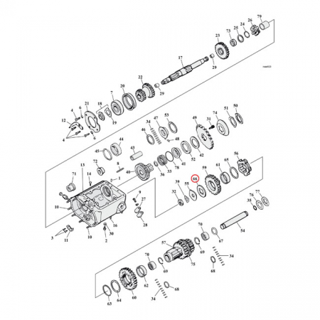 WASHER, TRANSMISSION COUNTERSHAFT GEAR END .085"