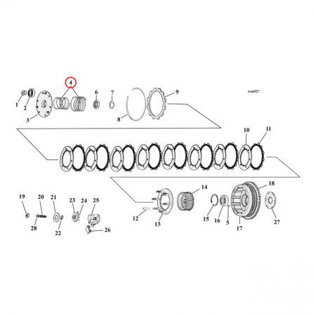 CLUTCH SPRING, HEAVY-DUTY