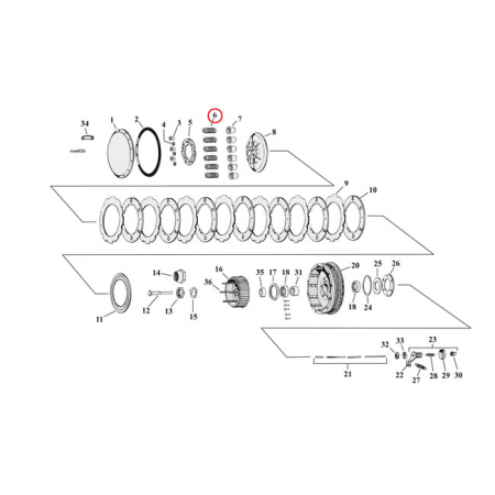 BARNETT CLUTCH SPRINGS. HEAVY-DUTY