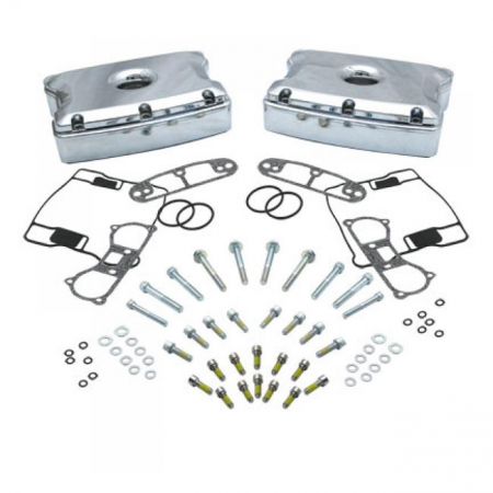 S&S, DIE-CAST ROCKER COVER KIT. CHROME