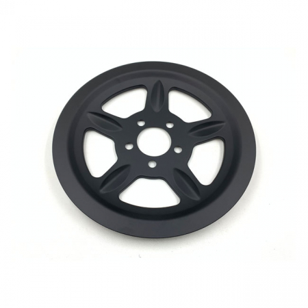 PULLEY COVER, 5-SPOKE. 68T, BLACK