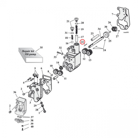 ROLL PIN, OIL PUMP