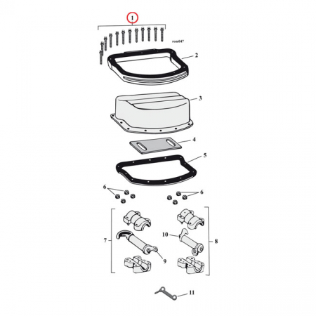 COLONY ROCKER COVER SCREW KIT