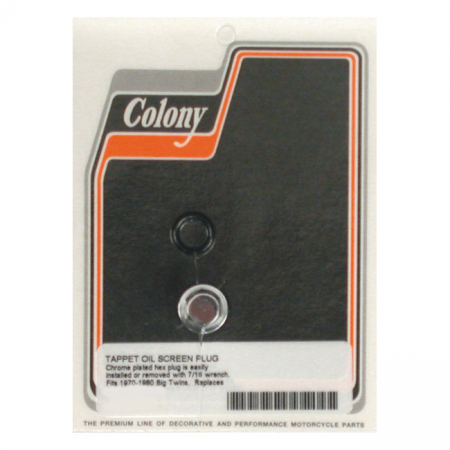 COLONY HEX PLUG, OIL SCREEN CRANKCASE