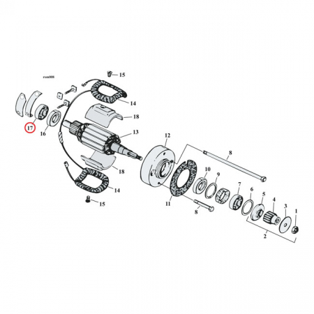 BEARING, GENERATOR COMMUTATOR END