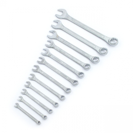 OPEN & BOX END WRENCH SET. METRIC SIZES