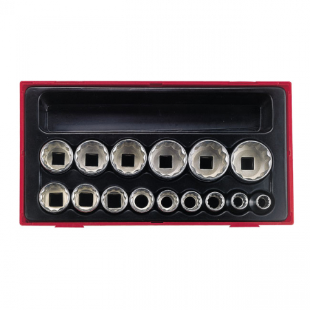 TENG TOOLS, 15-PC US SIZED 12-POINT SOCKETS