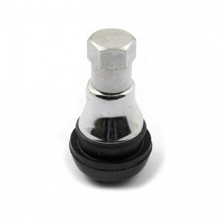 PRESS-IN TUBELESS VALVE STEM. HEX CAP