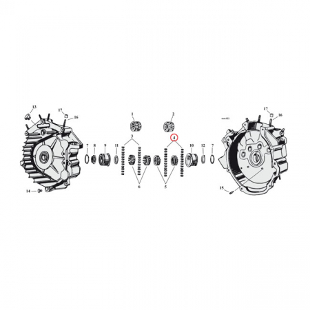 ROLLER CRANKCASE/CONROD