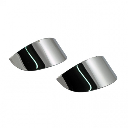 SMOOTH TURN SIGNAL VISOR SET. CHROME