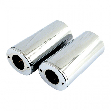 FORK SLIDER COVERS, CHROME. STD