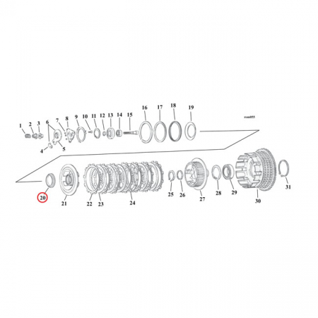 CLUTCH SPRING SEAT, INNER