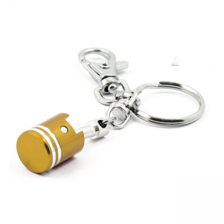 KEYCHAIN PISTON GOLD