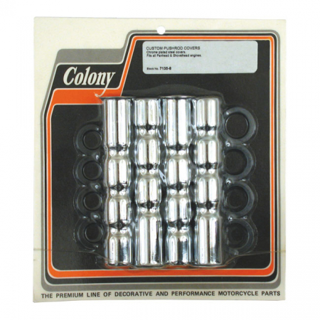 COLONY RIBBED LOWER PUSHROD COVER SET