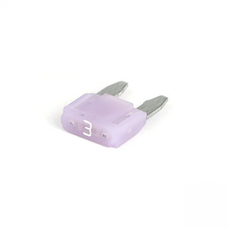 MINI FUSE WITH LED INDICATOR. VIOLET. 3A