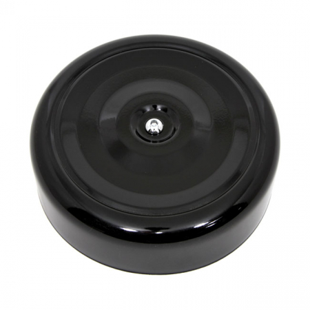 AIR CLEANER COVER, BOBBER STYLE. 7" DIAMETER. BLACK