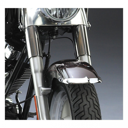 NATIONAL CYCLE, CAST FRONT FENDER TIP SET. CHROME