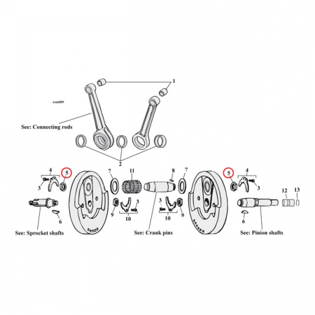 EASTERN NUT, CRANK PIN