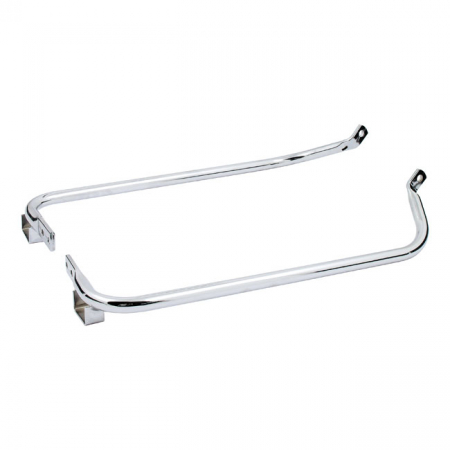 SADDLEBAG SUPPORT BRACKET SET. CHROME