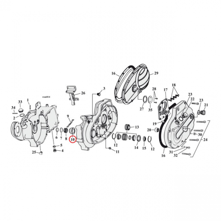 EASTERN CRANKCASE BUSHING, PINION. STD