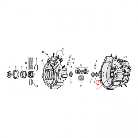 JIMS, PINION SHAFT BUSHING. +.010"