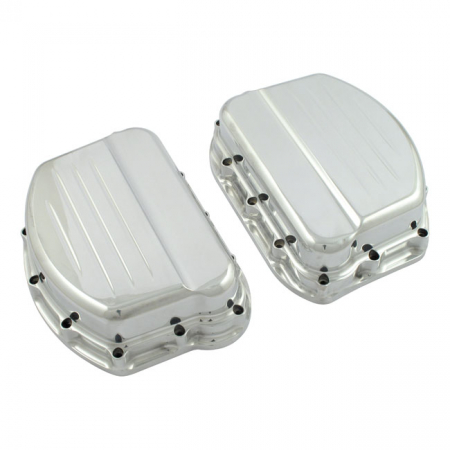 PAUGHCO PANHEAD ROCKER COVERS. POLISHED