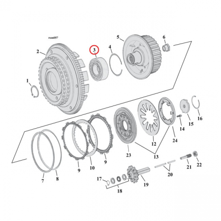 BEARING, CLUTCH HUB (DOUBLE ROW)