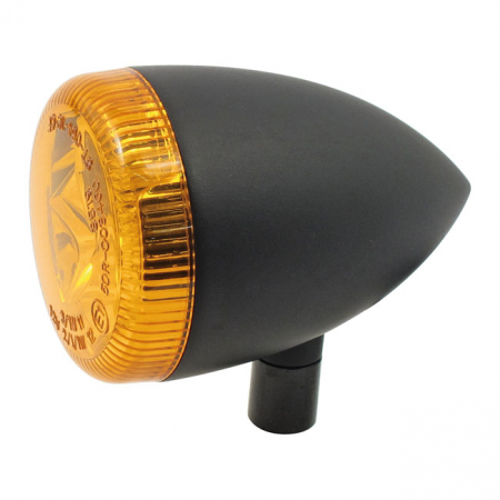 3-1 LED BULLET TAILLIGHT / TURN SIGNAL COMBO. BLACK. AMBER