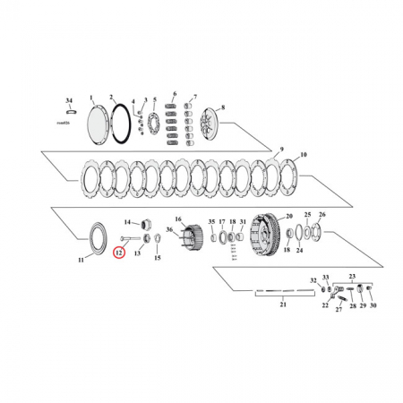 CLUTCH RELEASE ROD SET