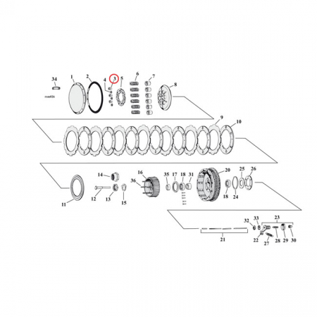 NUT, CLUTCH HUB STUD