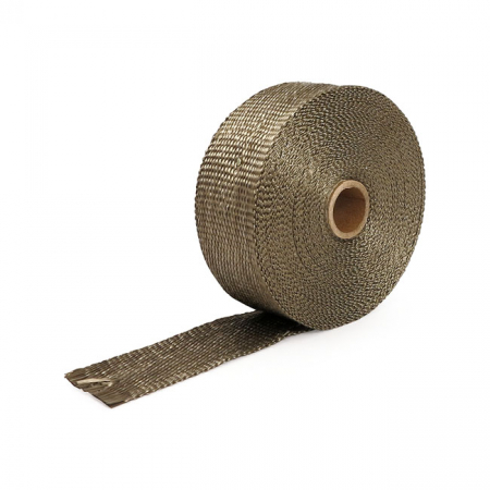 THERMO-TEC, EXHAUST INSULATING WRAP. 2" WIDE. CARBON FIBER