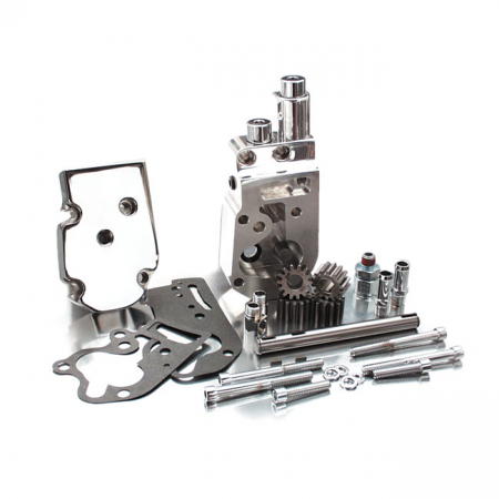 JIMS, 'FLOW PRO 1' BILLET OIL PUMP KIT. POLISHED