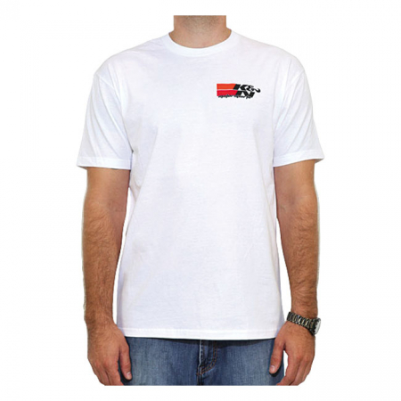 T-SHIRT; K&N MOTORWEAR WHITE