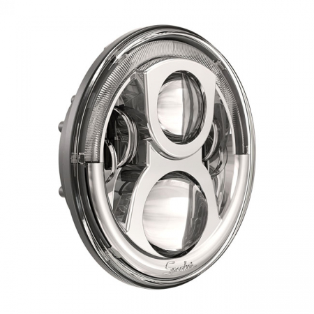 SPEAKER, LED HEADLAMP UNIT 8700. 7", CHROME. LSD