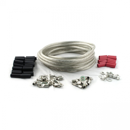 ALL BALLS, CUSTOM 25 FOOT BATTERY CABLE KIT. CLEAR