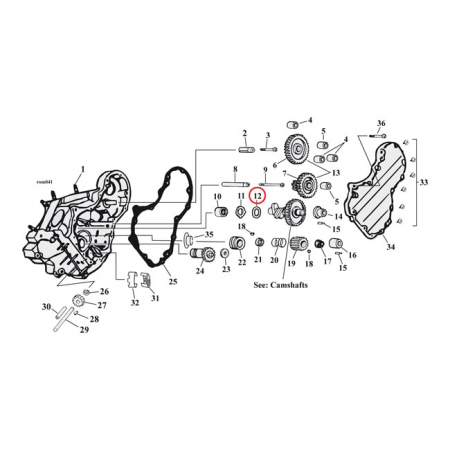 S&S, THRUST WASHER CAMSHAFT. .055"