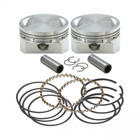 S&S, EVO STROKER PISTON SET (OEM HEADS). +.010"