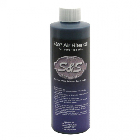 S&S, AIR FILTER OIL. BLUE