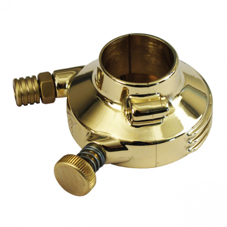 K-TECH DELUXE EXTERNAL THROTTLE HOUSING. POLISHED BRASS