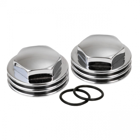 K-TECH, KNUCKLE ROCKER NUTS. GROOVE, CHROME FINISH