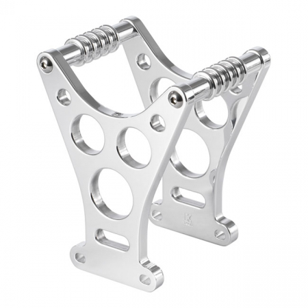 KUSTOMTECH, DRAGSTER STYLE FORK BRACE. POLISHED