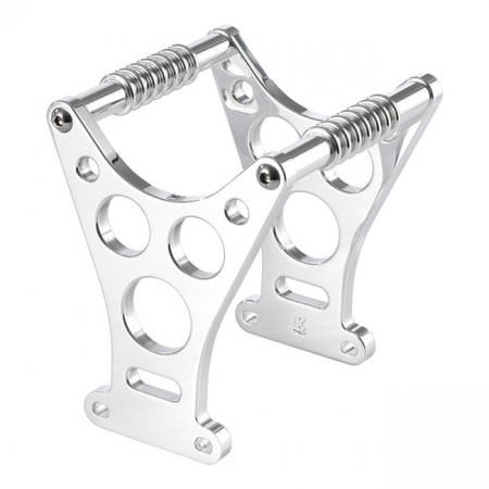 KUSTOMTECH, DRAGSTER STYLE FORK BRACE. POLISHED