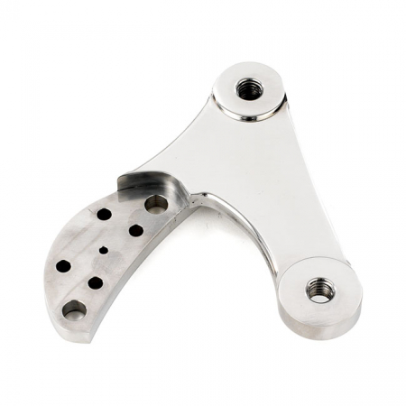 K-TECH 2-PISTON CALIPER MOUNTING BRACKET RIGHT. POLISHED