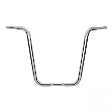 WILD1, 1-1/4" PSYCO CHUBBY APEHANGERS. CHROME, 18" RISE