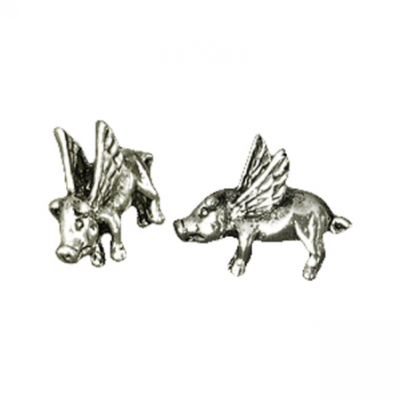 BIKER PINS FLYING PIG PIN SMALL