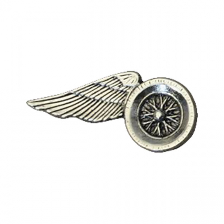 BIKER PINS LARGE WING WHEEL MOTORCYCLE PIN