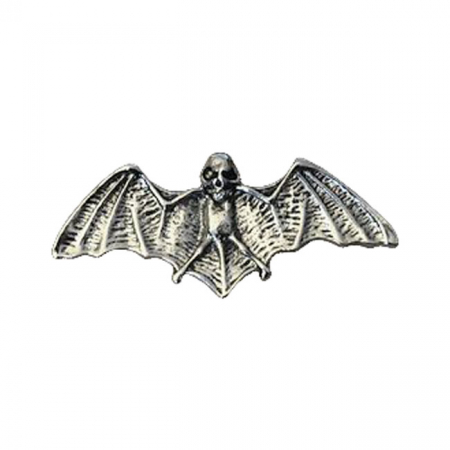 BIKER PINS BAT SKULL PIN