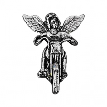 LARGE GUARDIAN ANGEL MOTORCYCLE PIN