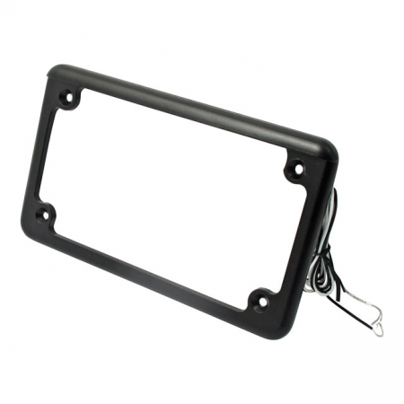 CUSTOM DYNAMICS LICENSE PLATE FRAME WITH 6 LEDS BLACK